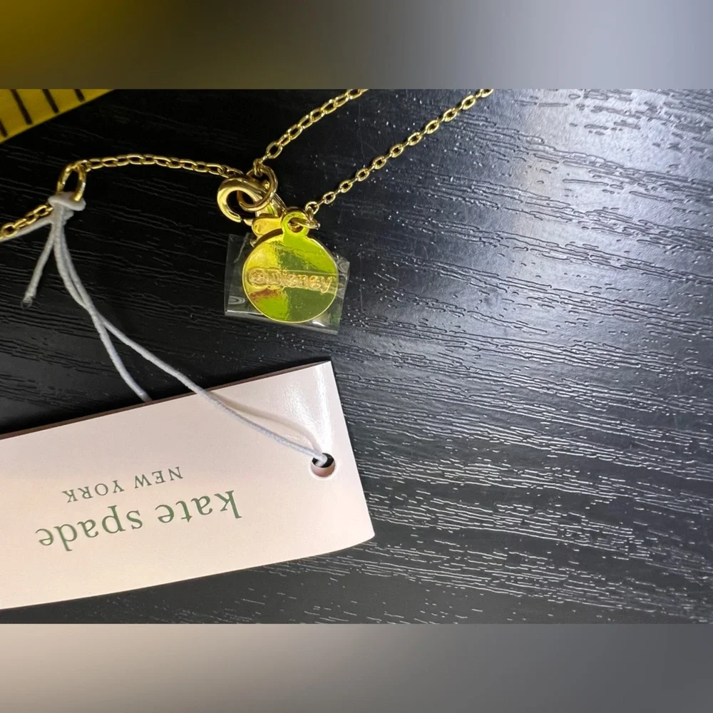 Kate Spade x Disney Gold/Clear Minnie Mouse Necklace